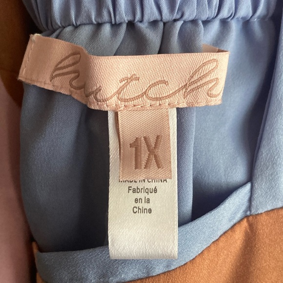 Anthropologie hutch bloom wrap midi dress lace up back wedding guest dress 1X - Picture 16 of 16